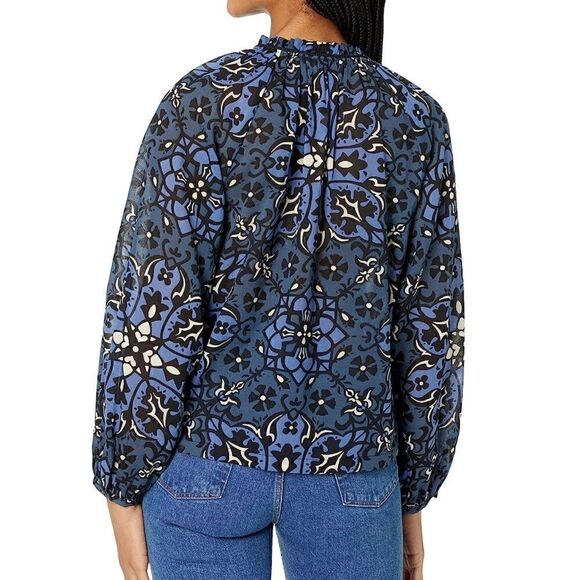 NWTs Joie Ogdine Blouse in Caviar Multi Size XS - Picture 4 of 5